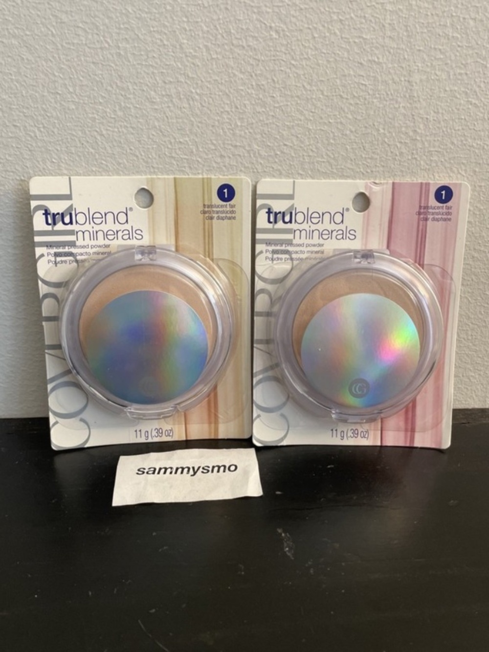 COVERGIRL Trublend Minerals Pressed Powder # 1 TRANSLUCENT FAIR, x2 Discont READ